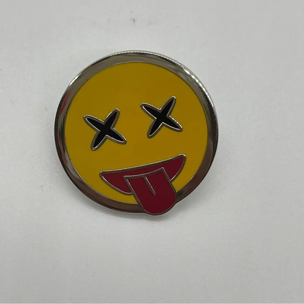Coach Enamel Decorative Pin - Yellow Emoji 1